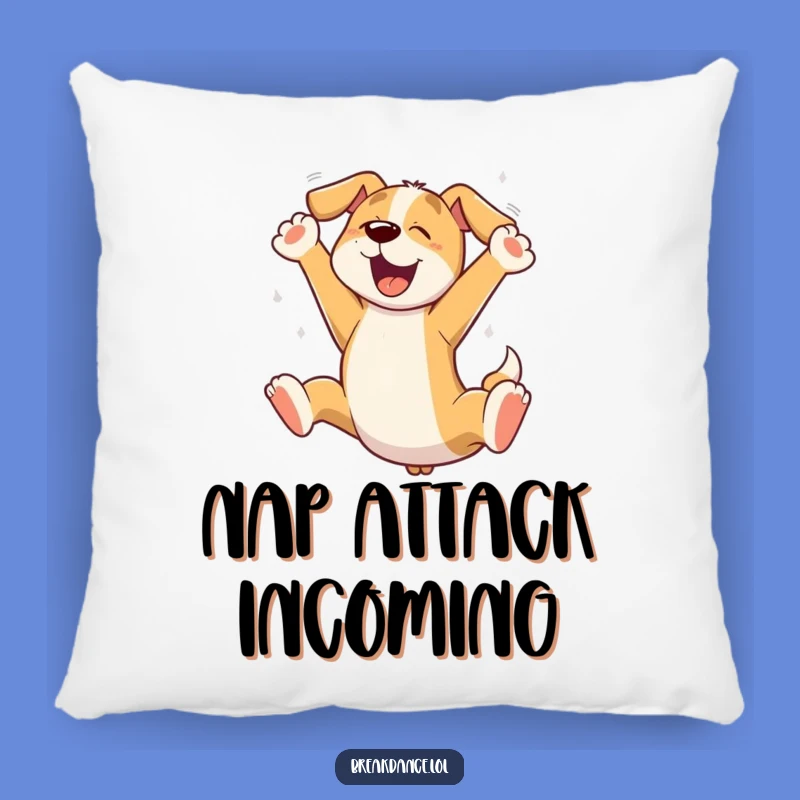 Funny Dog Leaping Pillow: Comfy Cartoon Pup Cushion Gift for Cuddles