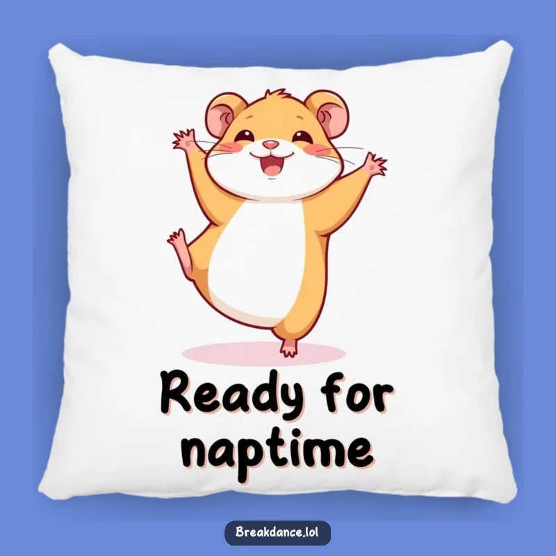 Funny Hamster Cartwheel Pillow: Comfy & Hilarious Home Decor Accent