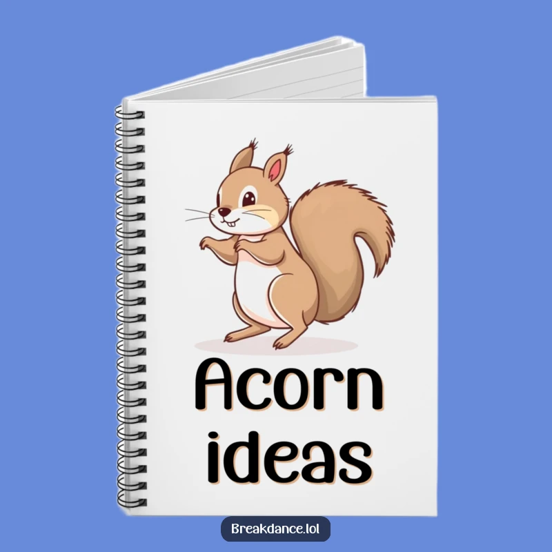 Funny Squirrel Floor Spin Notebook - Jot Down Your Whirling Ideas!
