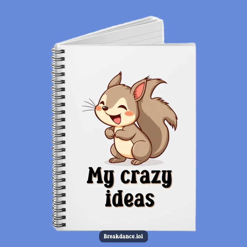 Funny Squirrel Headspin Notebook: Capture Ideas with a Dizzying Friend