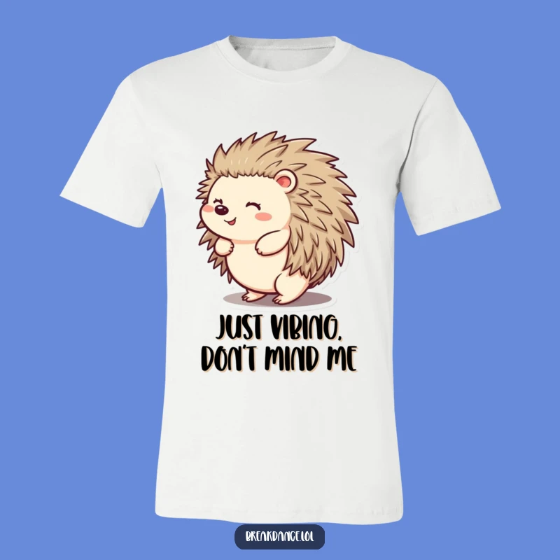 Funny Hedgehog T-Shirt: Cheerful Back Spin Design, The Ultimate Hilarious Gift!